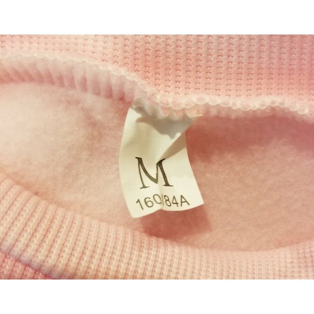 Pink Sweatshirt BTS LOGO in White Long Sleeve Unbranded Size Medium - Picture 4 of 5